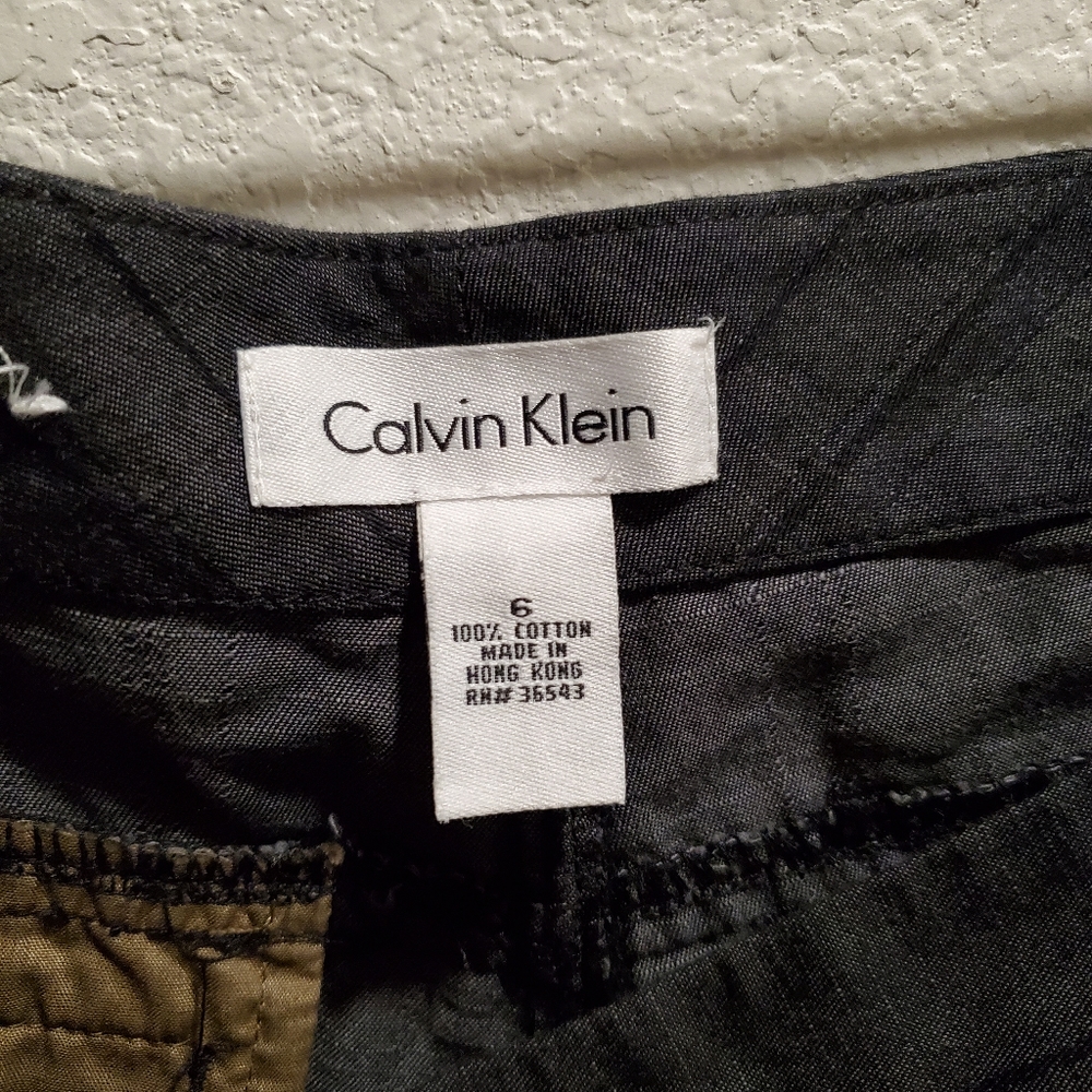 Calvin Klein Black Chino Shorts - Picture 2 of 3
